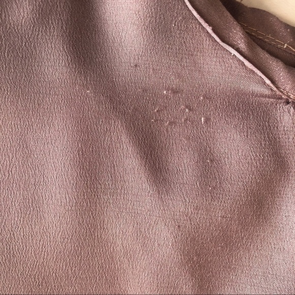 1970s Lilac Ruffle Blouse: Vintage Silky Career Top, size Medium - Picture 15 of 16